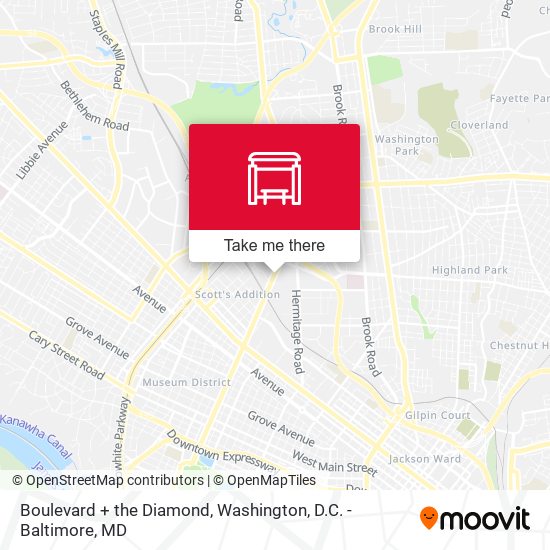Mapa de Boulevard + the Diamond