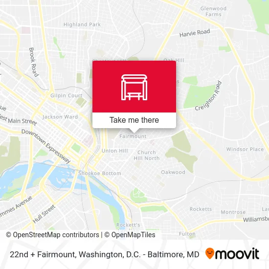 22nd + Fairmount map