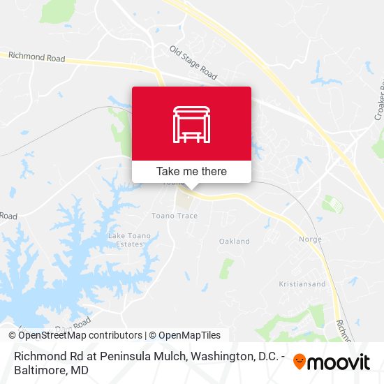 Richmond Rd at Peninsula Mulch map