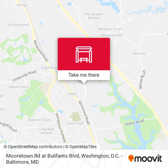Mapa de Mooretown Rd at Bulifants Blvd