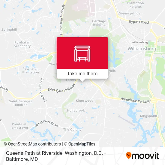 Queens Path at Riverside map