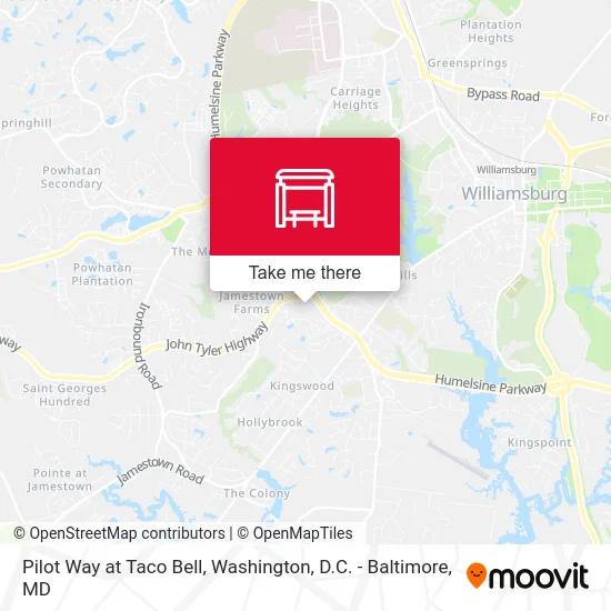 Pilot Way at Taco Bell map