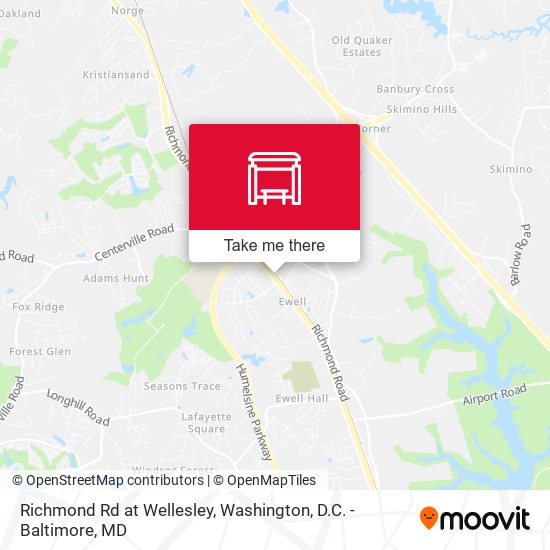 Richmond Rd at Wellesley map