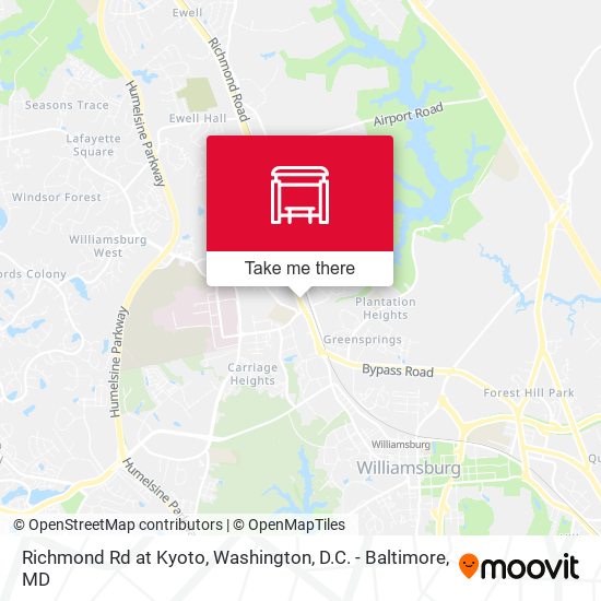 Richmond Rd at Kyoto map