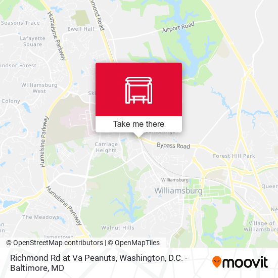 Richmond Rd at Va Peanuts map