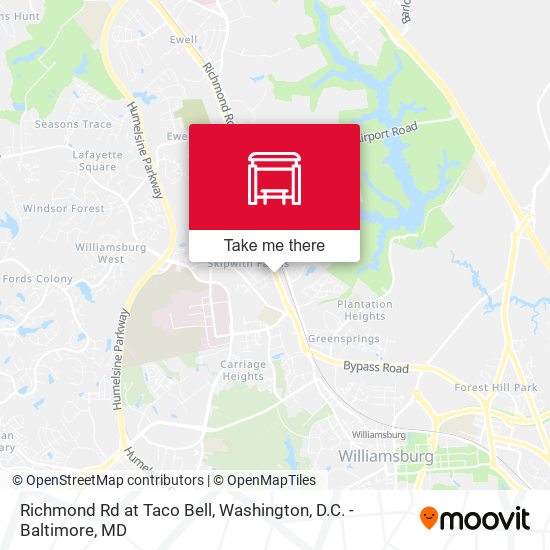 Richmond Rd at Taco Bell map