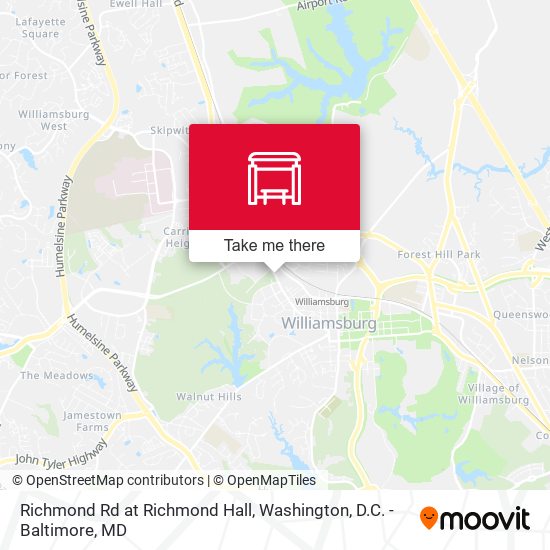 Richmond Rd at Richmond Hall map