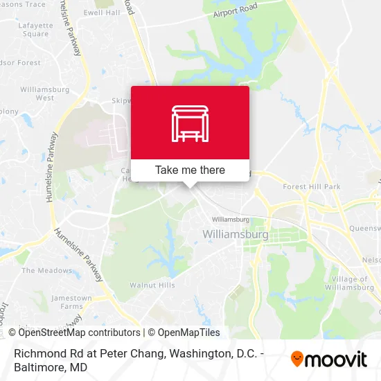 Richmond Rd at Peter Chang map