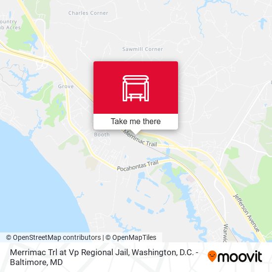 Mapa de Merrimac Trl at Vp Regional Jail