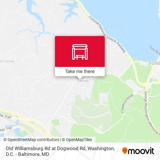 Old Williamsburg Rd at Dogwood Rd map