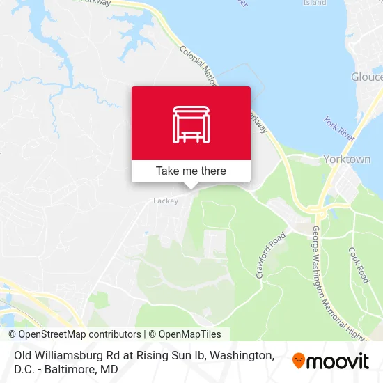 Old Williamsburg Rd at Rising Sun Ib map