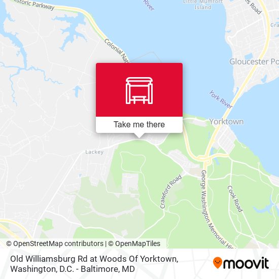 Old Williamsburg Rd at Woods Of Yorktown map