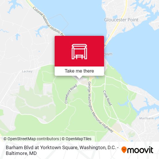 Barham Blvd at Yorktown Square map