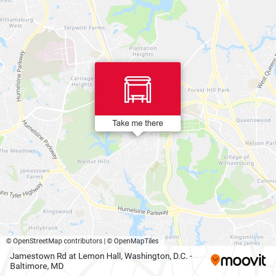 Mapa de Jamestown Rd at Lemon Hall