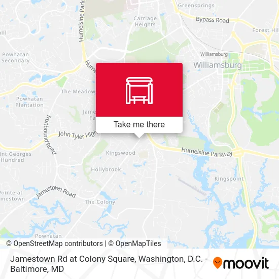 Jamestown Rd at Colony Square map