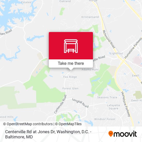 Mapa de Centerville Rd at Jones Dr