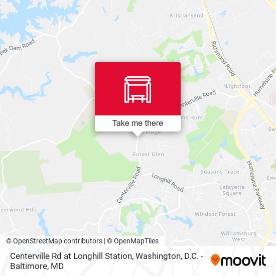 Centerville Rd at Longhill Station map