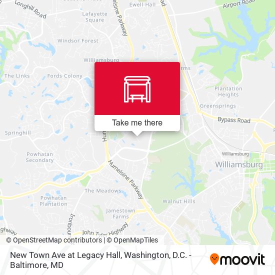 Mapa de New Town Ave at Legacy Hall