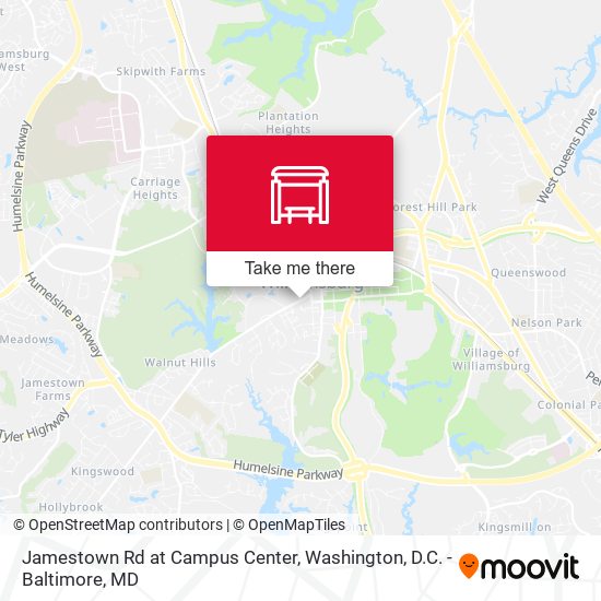 Mapa de Jamestown Rd at Campus Center