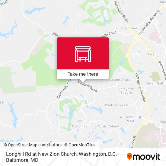 Mapa de Longhill Rd at New Zion Church
