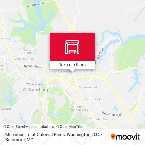 Merrimac Trl at Colonial Pines map