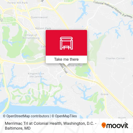Merrimac Trl at Colonial Health map