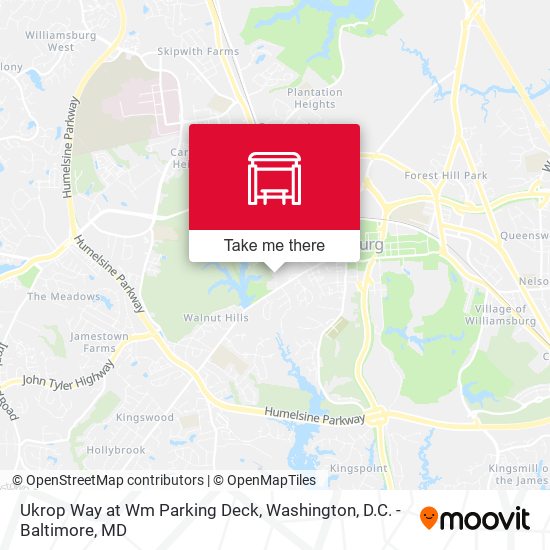 Mapa de Ukrop Way at Wm Parking Deck