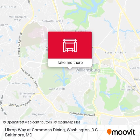 Mapa de Ukrop Way at Commons Dining