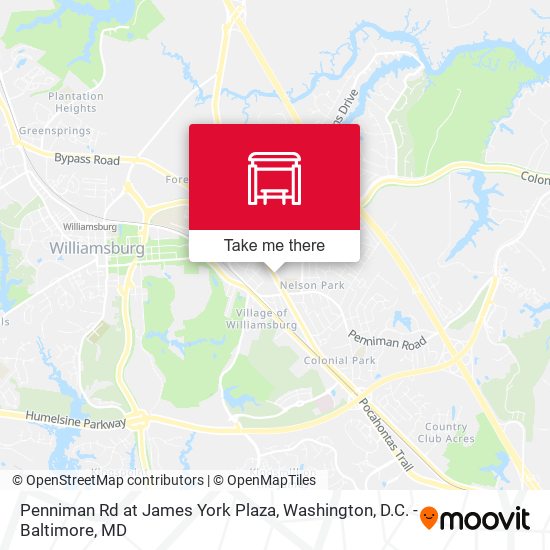 Penniman Rd at James York Plaza map