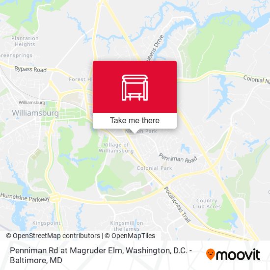 Mapa de Penniman Rd at Magruder Elm