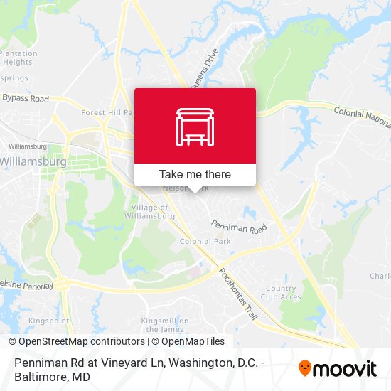 Penniman Rd at Vineyard Ln map