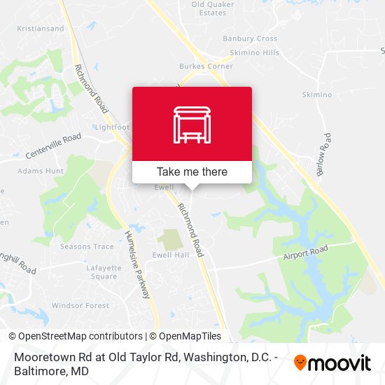 Mooretown Rd at Old Taylor Rd map