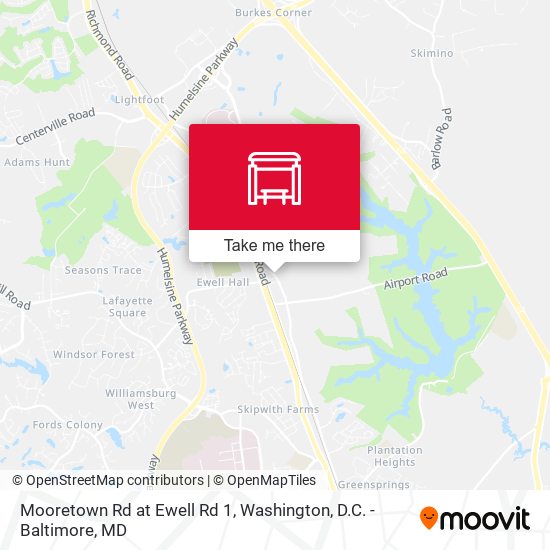 Mapa de Mooretown Rd at Ewell Rd 1