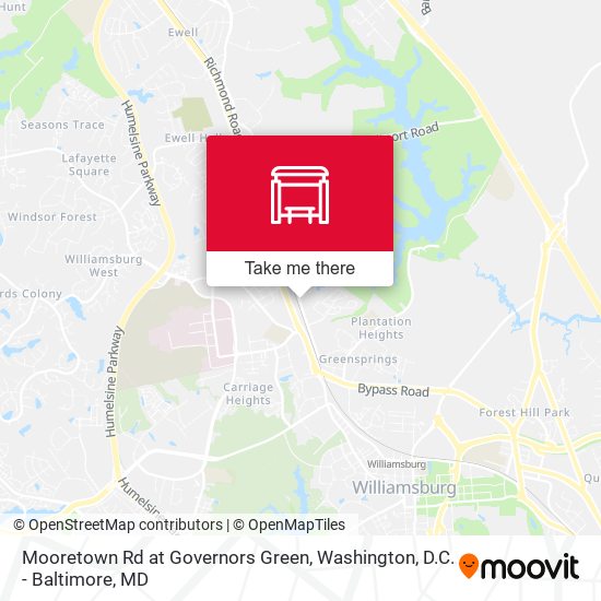 Mooretown Rd at Governors Green map