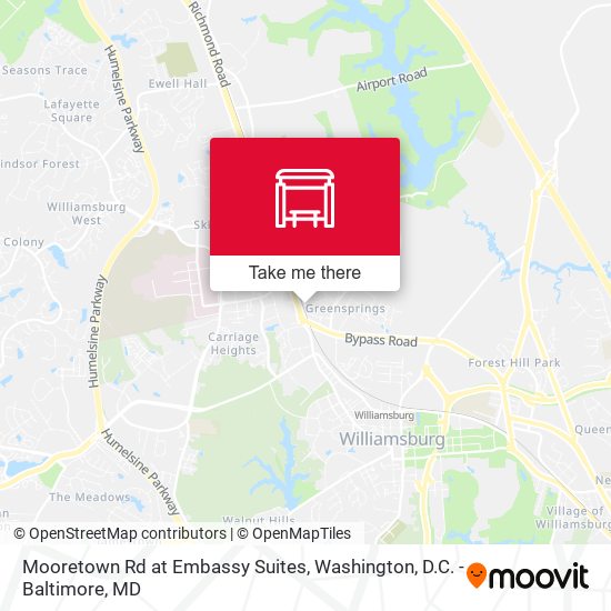 Mooretown Rd at Embassy Suites map