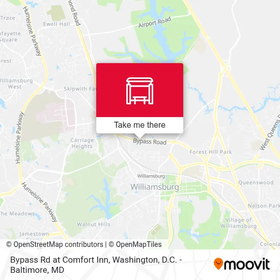 Bypass Rd at Comfort Inn map