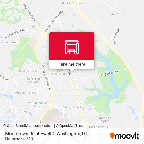 Mooretown Rd at Ewell 4 map