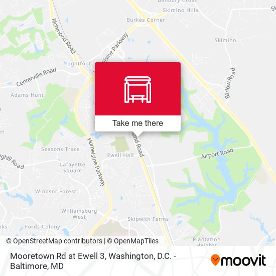 Mooretown Rd at Ewell 3 map
