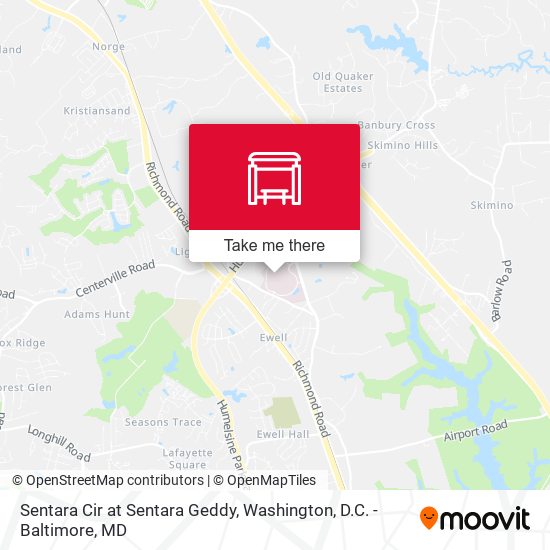 Sentara Cir at Sentara Geddy map
