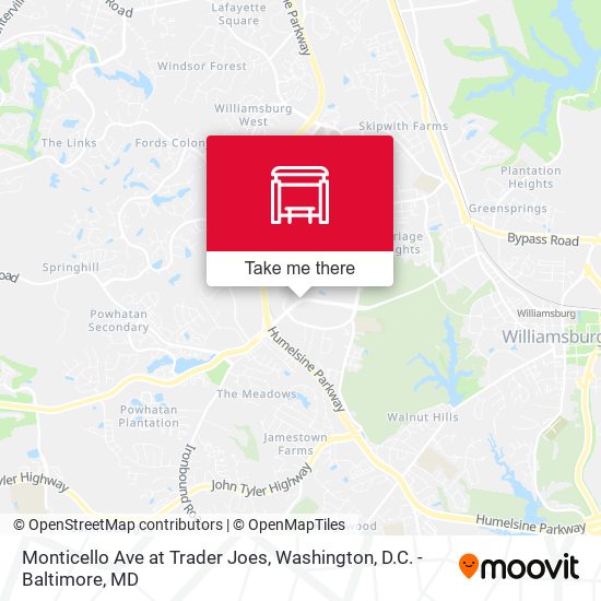 Mapa de Monticello Ave at Trader Joes