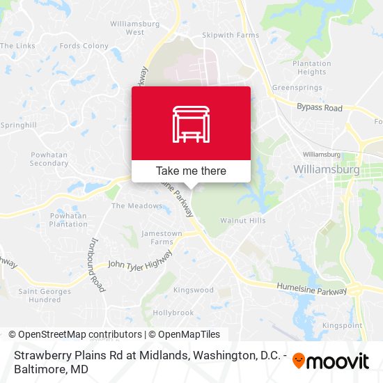 Strawberry Plains Rd at Midlands map