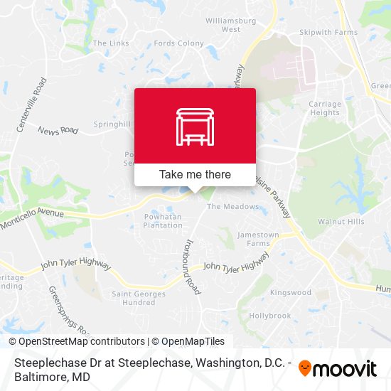 Steeplechase Dr at Steeplechase map