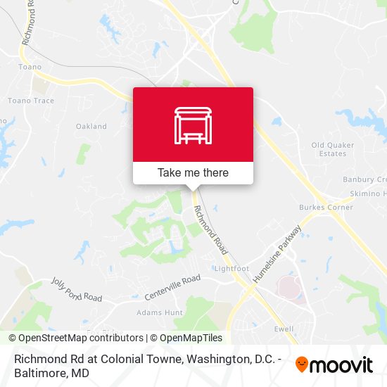 Richmond Rd at Colonial Towne map
