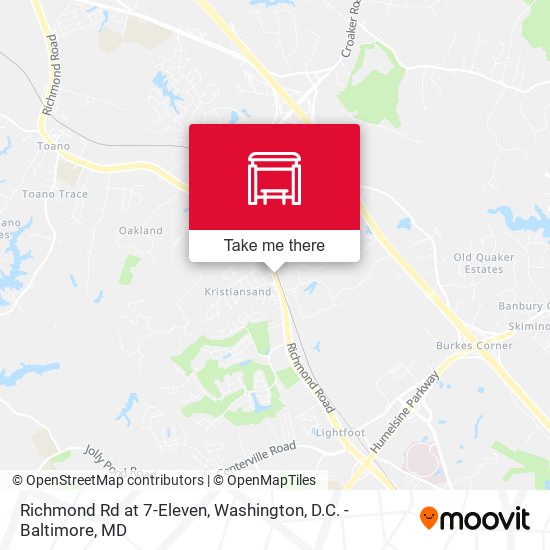 Richmond Rd at 7-Eleven map