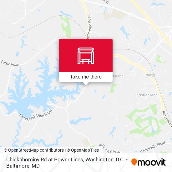 Chickahominy Rd at Power Lines map
