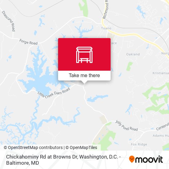 Mapa de Chickahominy Rd at Browns Dr