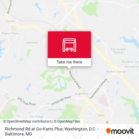 Mapa de Richmond Rd at Go-Karts Plus
