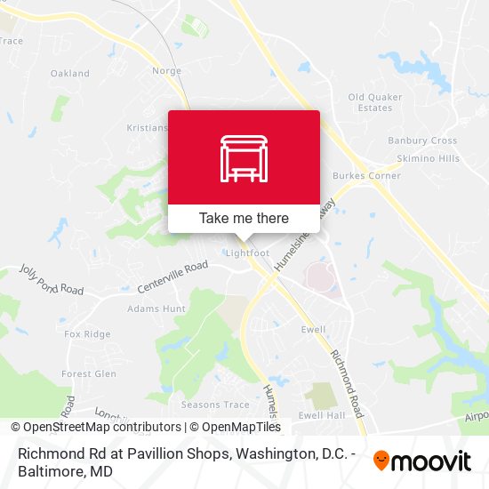 Mapa de Richmond Rd at Pavillion Shops