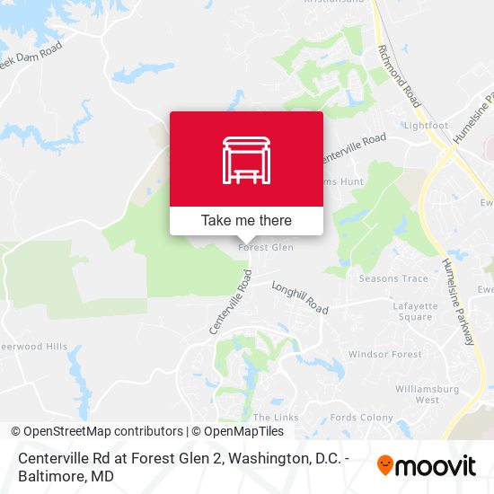 Mapa de Centerville Rd at Forest Glen 2