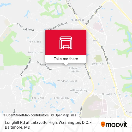 Longhill Rd at Lafayette High map